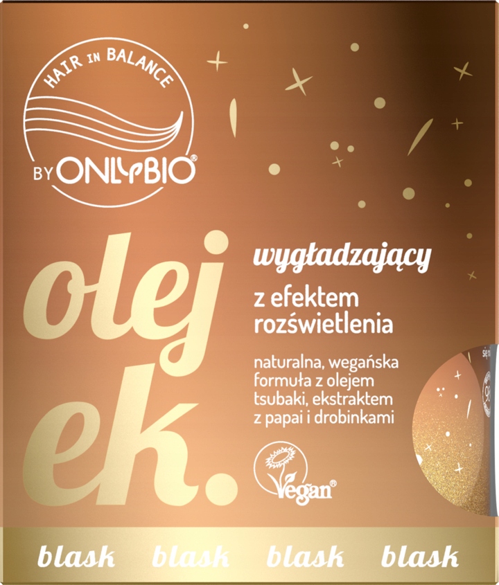 ONLYBIO OLEJEK DO WŁOSÓW WYGŁADZAJĄCY Z EFEKTEM ROZŚWIETLENIA 20 ML