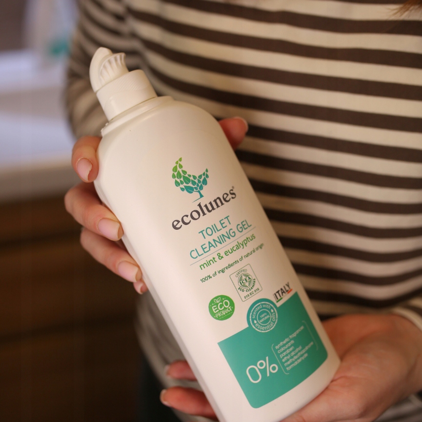 ECOLUNES ŻEL DO CZYSZCZENIE WC TOALET O ZAPACHU MIĘTY I EUKALIPTUSA 500 ML