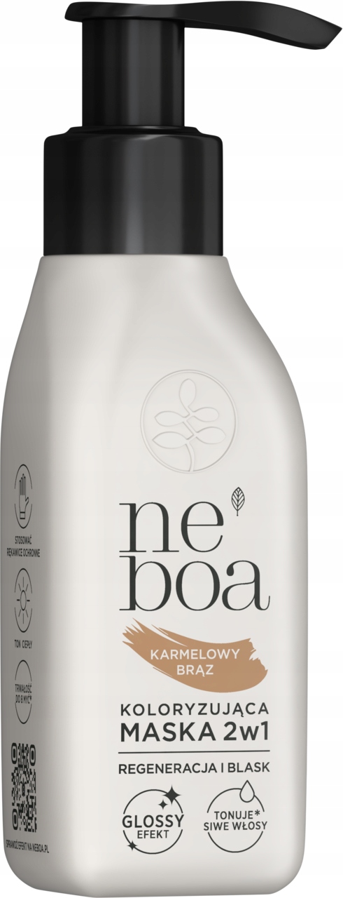 NEBOA MASKA KOLORYZUJĄCA 2W1 KARMELOWY BRĄZ 100 ML