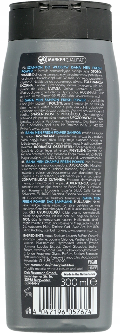 ISANA MEN EXTRA POWER SZAMPON DO WŁOSÓW NORMALNYCH