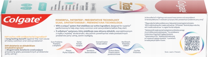 COLGATE TOTAL PASTA DO ZĘBÓW MULTIOCHRONNA Z FLUOREM FRESH MINT 75 ML