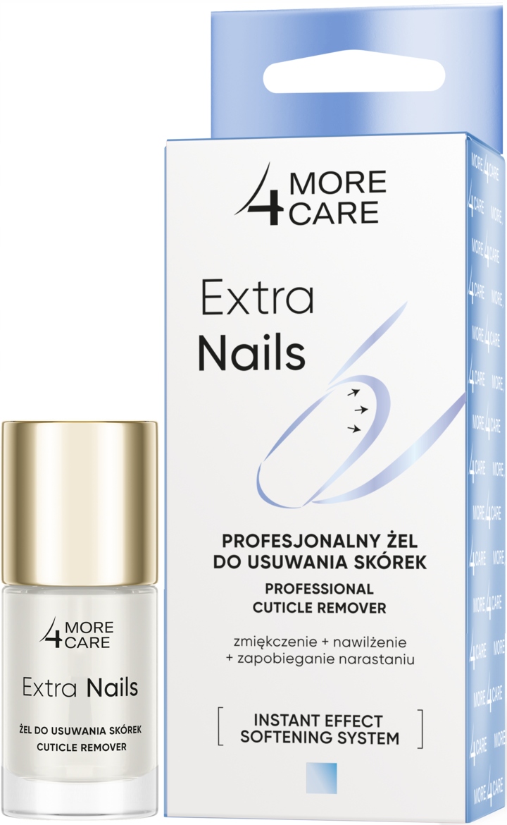 MORE4CARE EXTRA NAILS ŻEL DO USUWANIA SKÓREK PROFESJONALNY 10 ML
