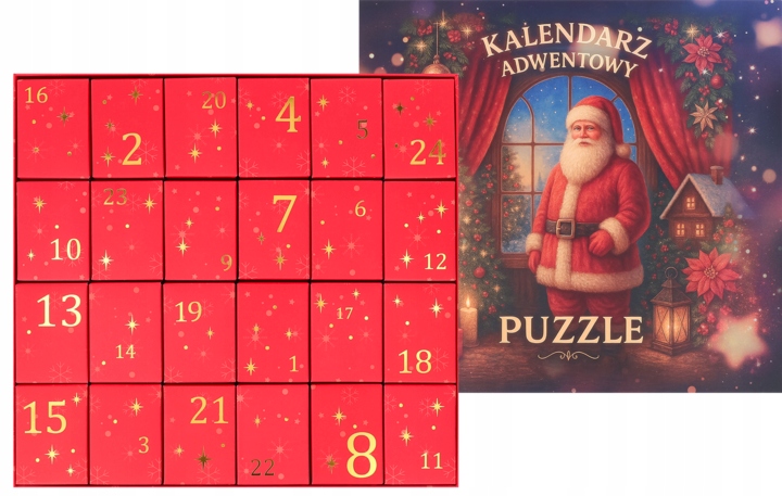 ELOY KALENDARZ ADWENTOWY Z PUZZLAMI 1008 ELEMENTÓW 6+ 1 SZT