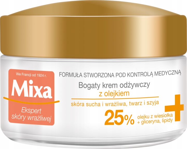 MIXA INTENSYWNE ODŻYWIENIE KREM DO TWARZY SKÓRA WRAŻLIWA I SUCHA 50 ML