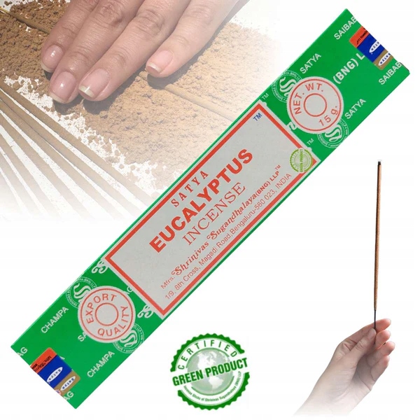 SATYA EUKALIPTUS KADZIDEŁKA PYŁKOWE INCENSE EUCALYPTUS 15 G