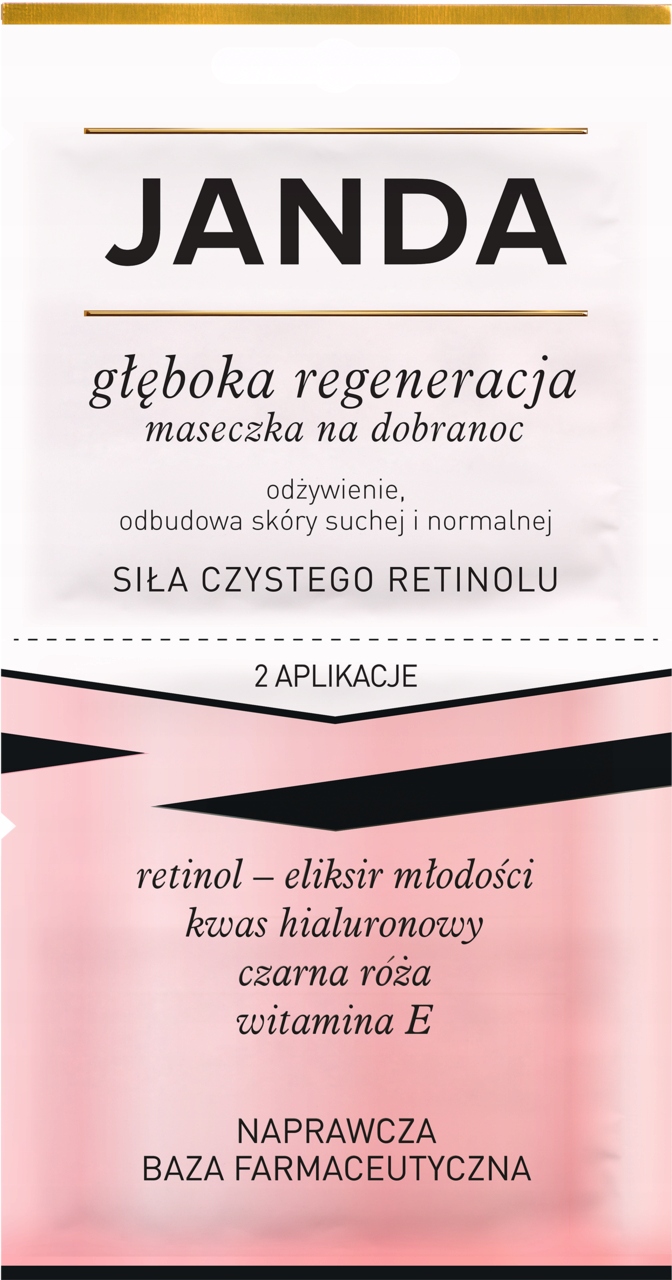 JANDA SIŁA CZYSTEGO RETINOLU MASECZKA DO TWARZY GŁĘBOKA REGENERACJA 10 ML