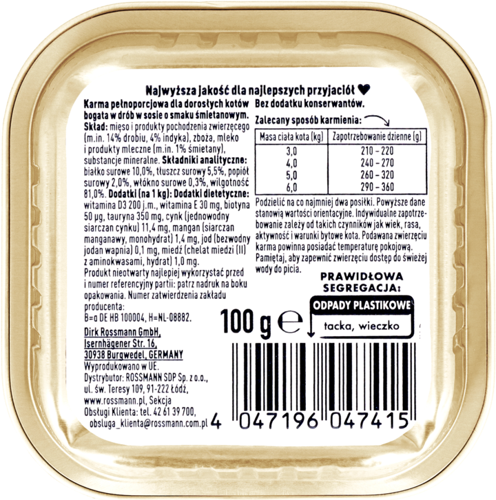 WINSTON MOKRA KARMA DLA KOTÓW Z INDYKIEM W SOSIE