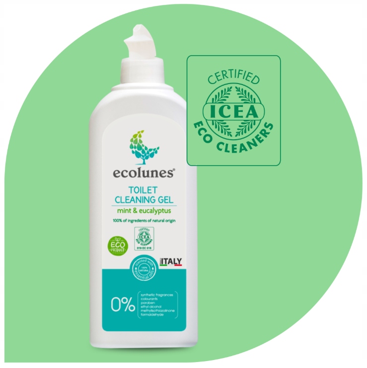ECOLUNES ŻEL DO CZYSZCZENIE WC TOALET O ZAPACHU MIĘTY I EUKALIPTUSA 500 ML