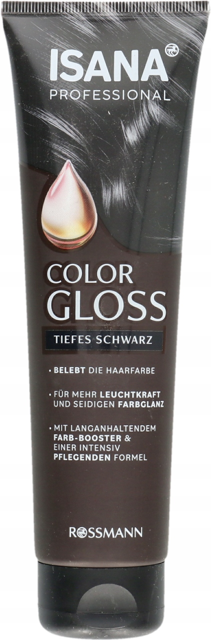 ISANA PROFESSIONAL COLOR GLOSS ODŻYWKA DO WŁOSÓW KOLORYZUJĄCA DEEP BLACK