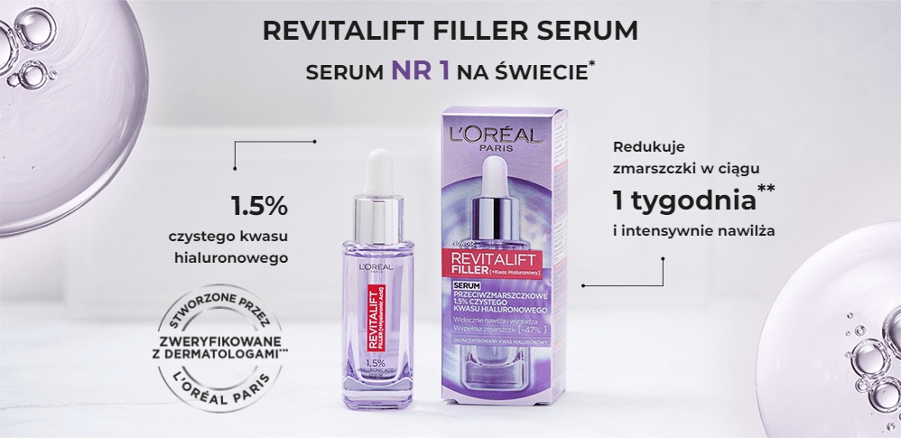L'ORÉAL PARIS REVITALIFT FILLER SERUM DO TWARZY PRZECIWZMARSZCZKOWE 30 ML