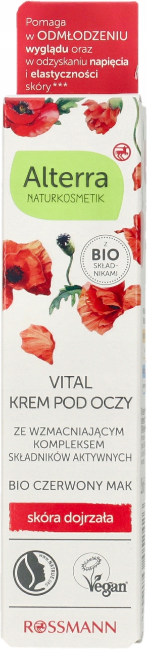 ALTERRA VITAL KREM POD OCZY WYGŁADZAJĄCY WZMACNIAJĄCY 15 ML