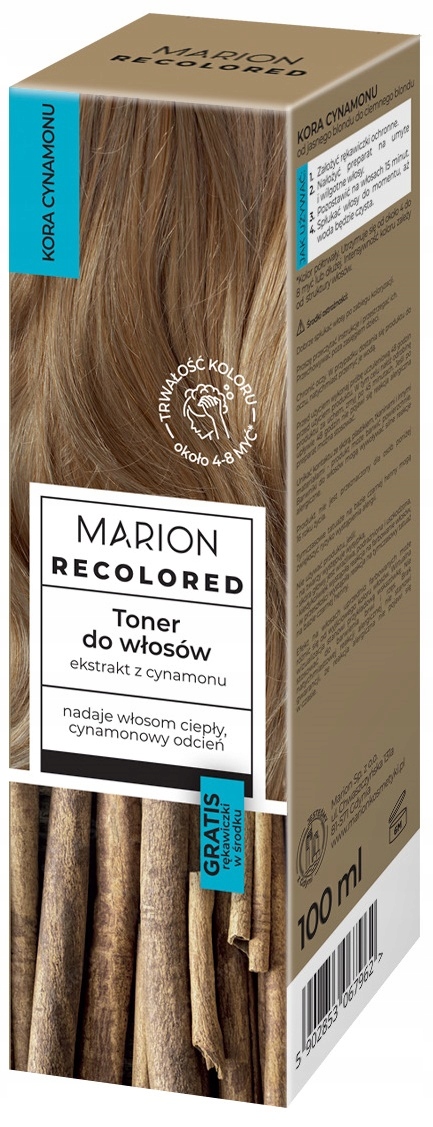 MARION RECOLORED TONER DO WŁOSÓW KORA CYNAMONU 100 ML