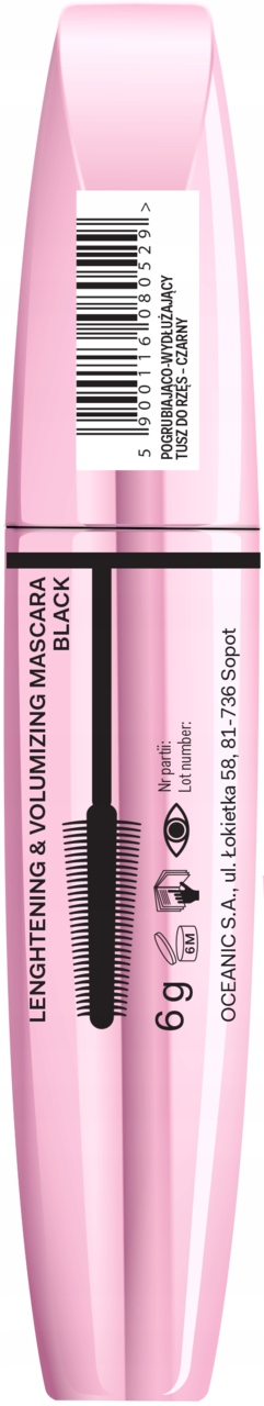 AA WINGS OF COLOR NO-LIMIT VOLUME XXL LASHES TUSZ DO RZĘS 6 G