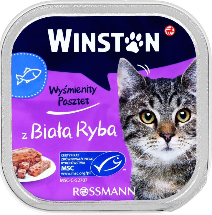 WINSTON MOKRA KARMA DLA KOTÓW Z BIAŁĄ RYBĄ 100 G