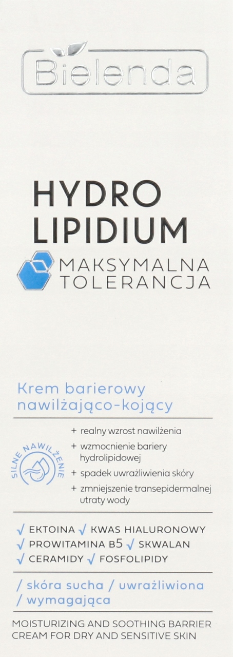 BIELENDA HYDRO LIPIDIUM KREM DO TWARZY BARIEROWY NAWILŻAJĄCO-KOJĄCY 50 ML