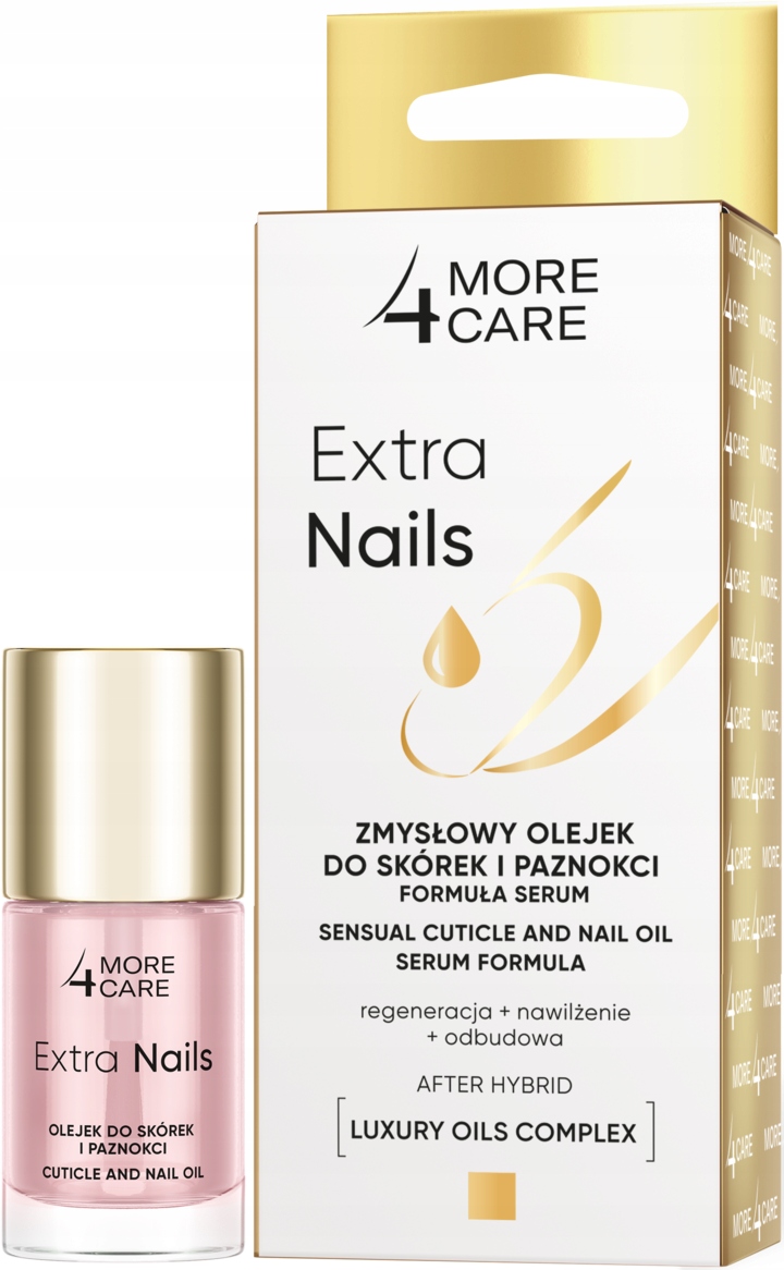 MORE4CARE EXTRA NAILS OLEJEK DO SKÓREK I PAZNOKCI FORMUŁA SERUM 10 ML