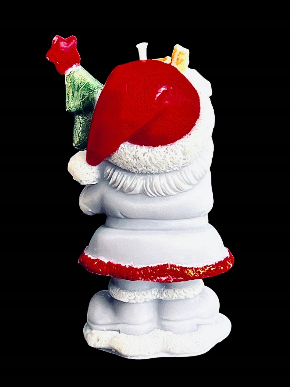 ŚWIECA Z WOSKU PSZCZELEGO ŚWIĘTY MIKOŁAJ Z CHOINKĄ 1 SZT