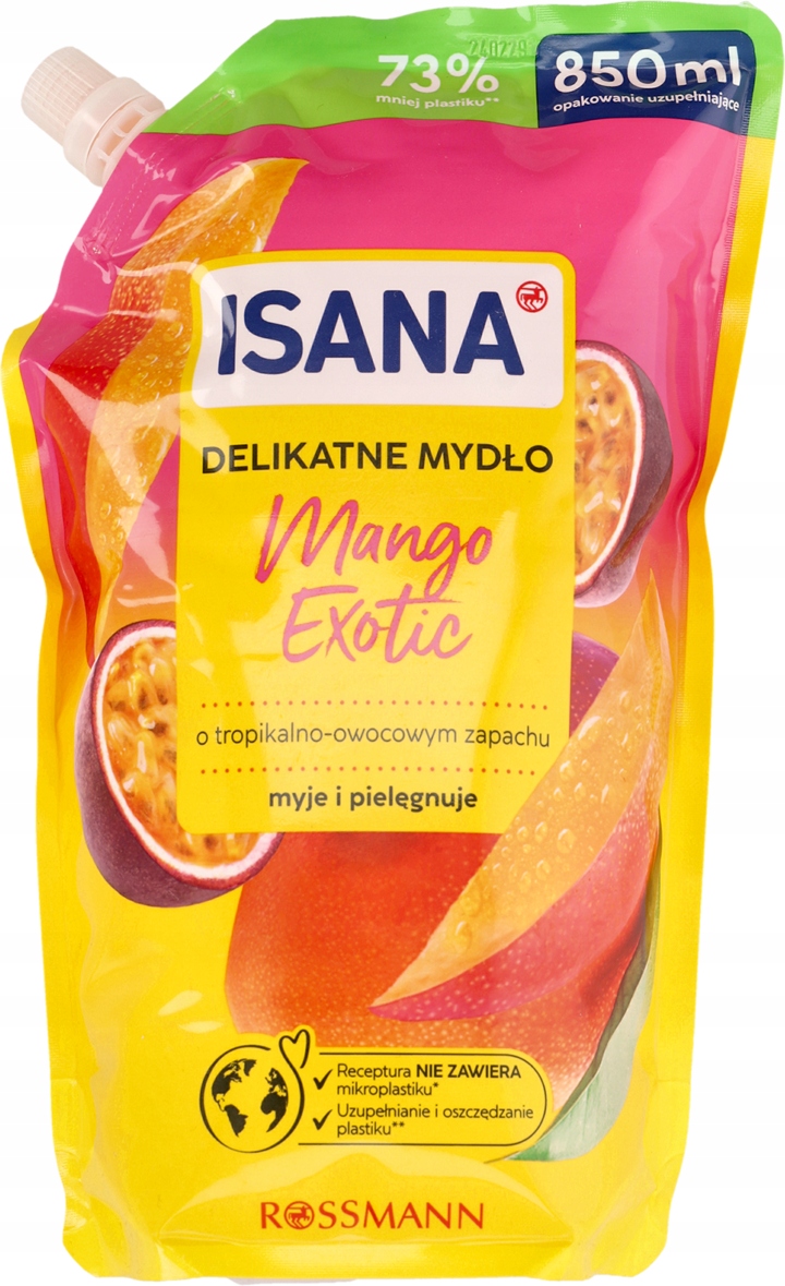 ISANA MYDŁO W PŁYNIE MANGO EXOTIC ZAPAS 850 ML