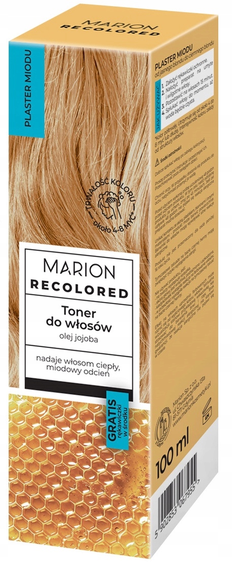 MARION RECOLORED TONER DO WŁOSÓW PLASTER MIODU 100 ML