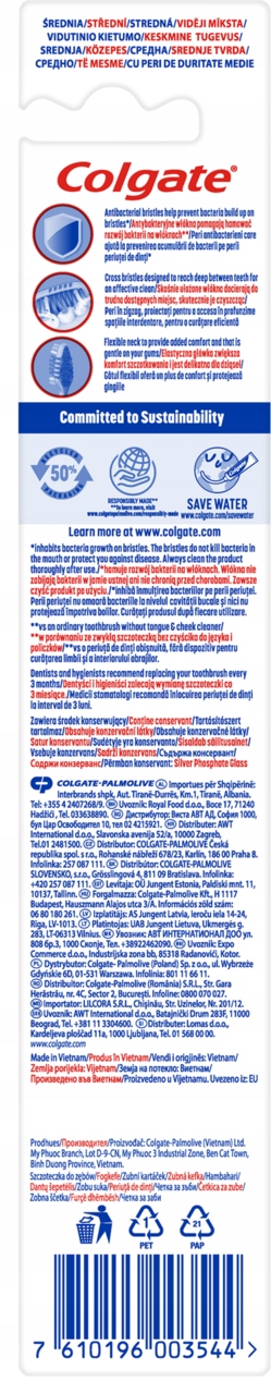 COLGATE ZIGZAG SZCZOTECZKA DO ZĘBÓW MEDIUM 1 SZT