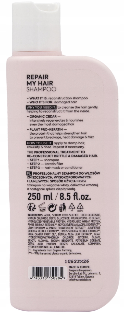 ICE PROFESSIONAL REPAIR MY HAIR SZAMPON DO WŁOSÓW 250 ML