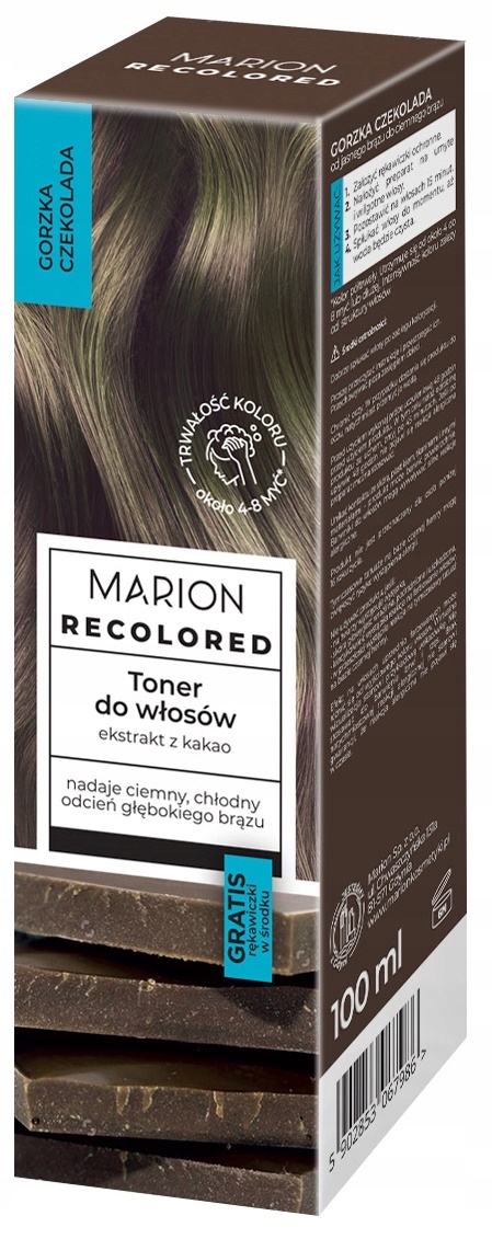 MARION RECOLORED TONER DO WŁOSÓW GORZKA CZEKOLADA 100 ML