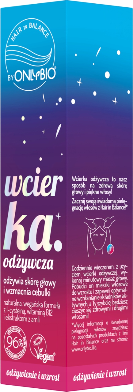 ONLYBIO WCIERKA DO SKÓRY GŁOWY ODŻYWCZA 100 ML