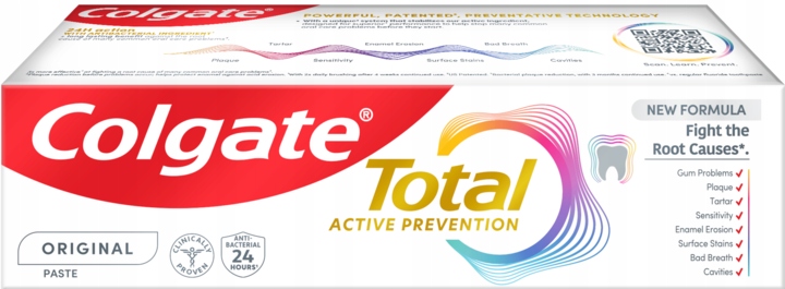 COLGATE TOTAL ORIGINAL PASTA DO ZĘBÓW MULTIOCHRONNA Z FLUOREM 20 ML