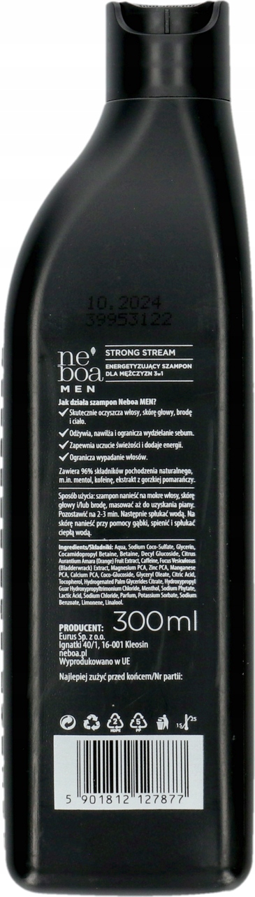 NEBOA STRONG STREAM MEN SZAMPON DO WŁOSÓW 300 ML
