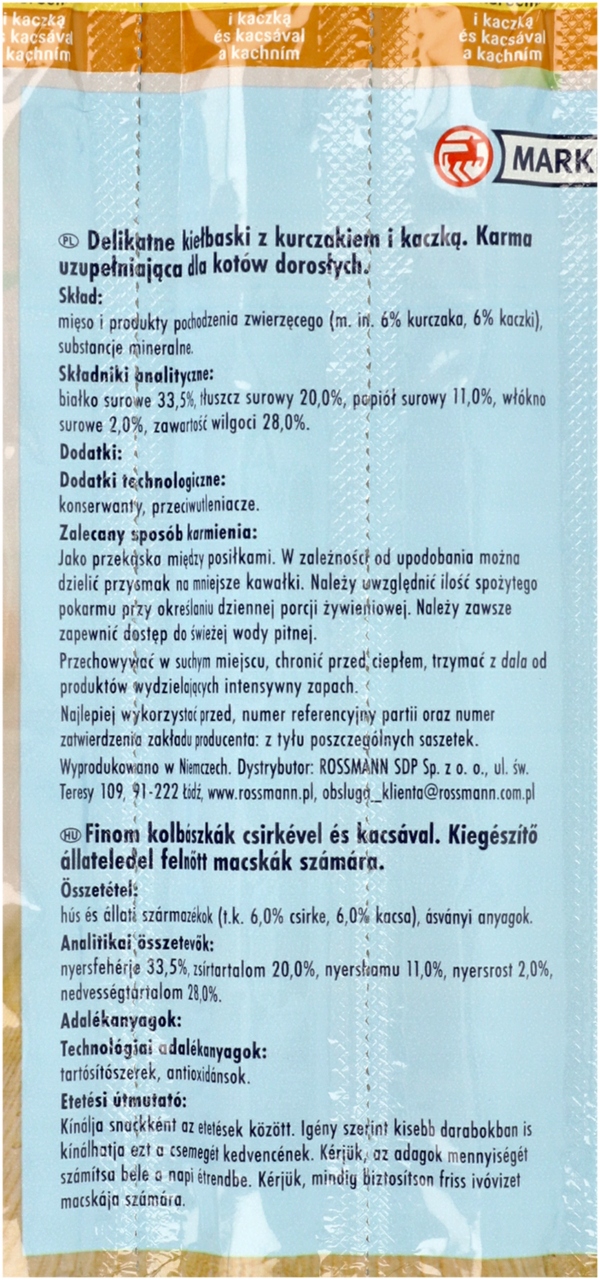 WINSTON SNACK DLA KOTÓW Z KURCZAKIEM I KACZKĄ