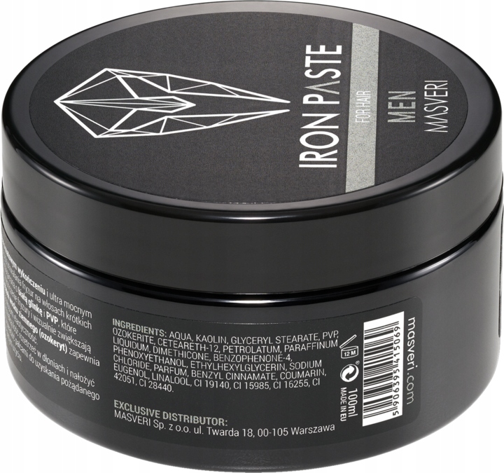 MASVERI MEN PASTA DO WŁOSÓW O MATOWYM WYKOŃCZENIU IRON 100 ML