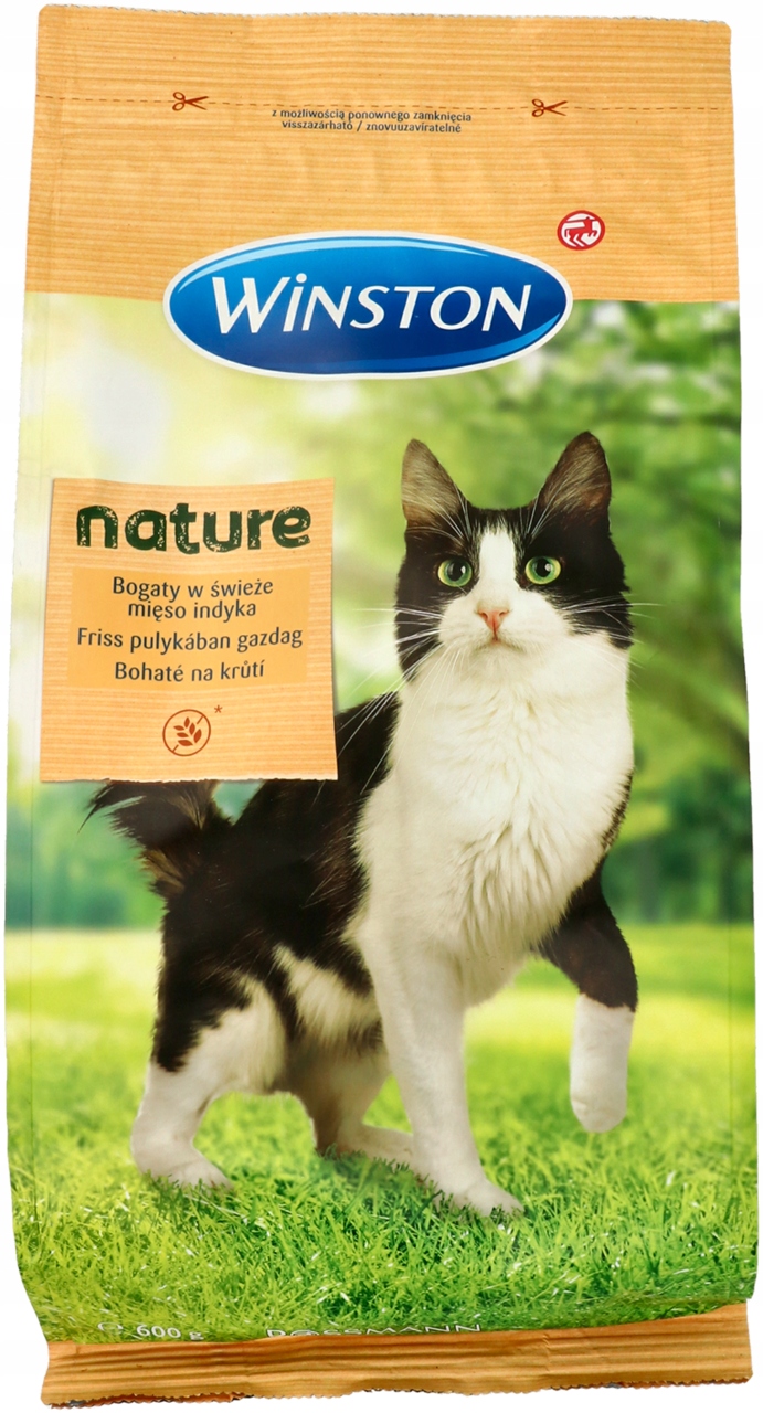 WINSTON SUCHA KARMA DLA KOTÓW Z INDYKIEM 600 G