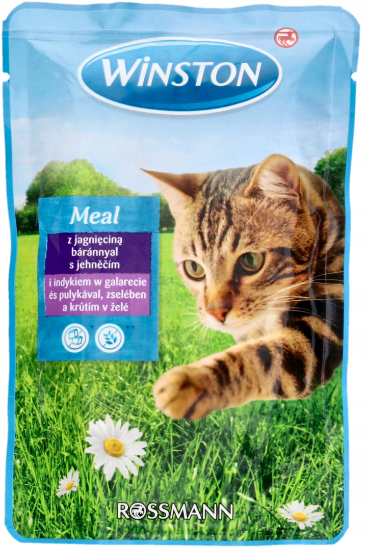 WINSTON MOKRA KARMA DLA KOTÓW Z JAGNIĘCINĄ I INDYK