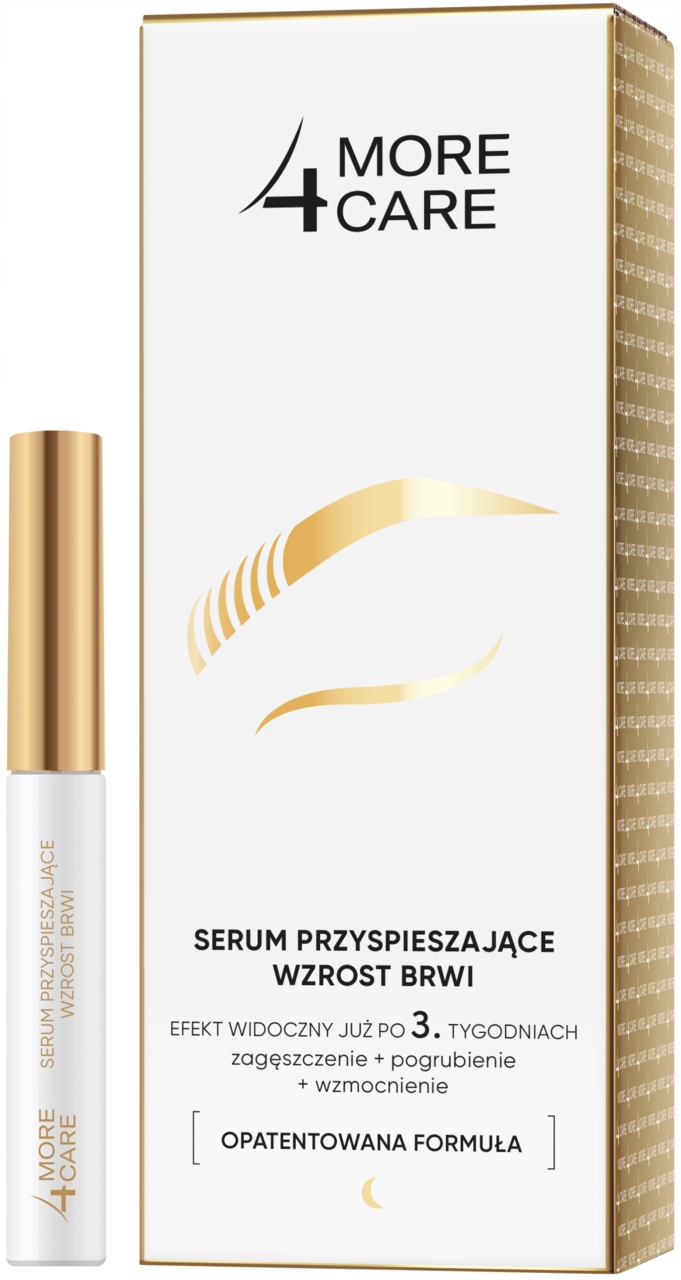 MORE4CARE SERUM DO BRWI PRZYSPIESZAJĄCE WZROST NA NOC 3 ML