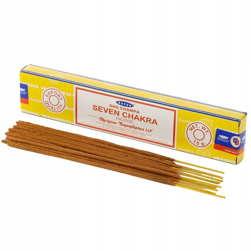 SATYA SIEDEM CZAKR KADZIDEŁKA PYŁKOWE INCENSE SEVEN CHAKRA 15 G