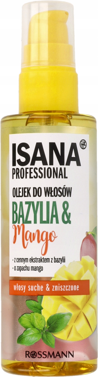 ISANA OLEJEK DO WŁOSÓW BAZYLIA I MANGO 100 ML