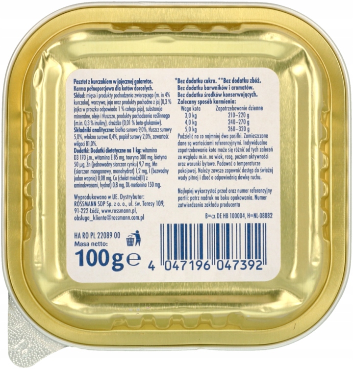 WINSTON MOKRA KARMA DLA KOTÓW Z KURCZAKIEM 100 G