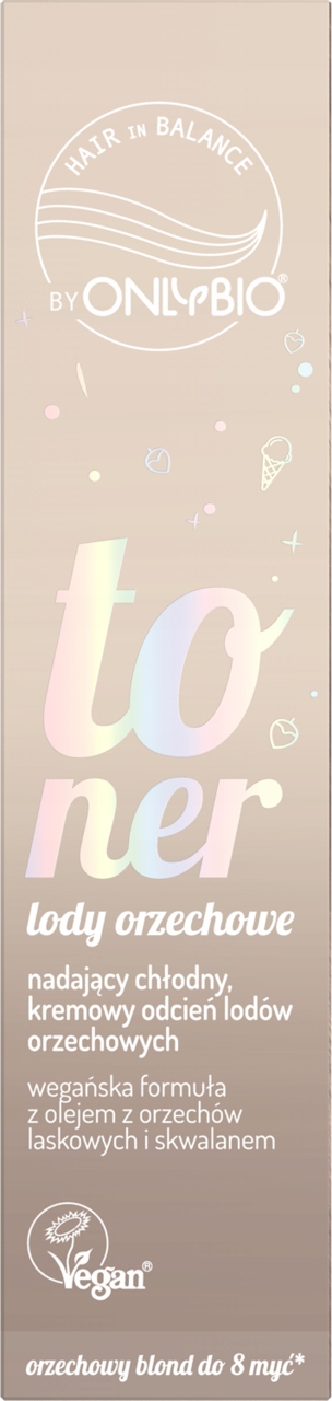 ONLYBIO HAIR IN BALANCE TONER DO WŁOSÓW KOLOR LODÓW ORZECHOWYCH 100 ML