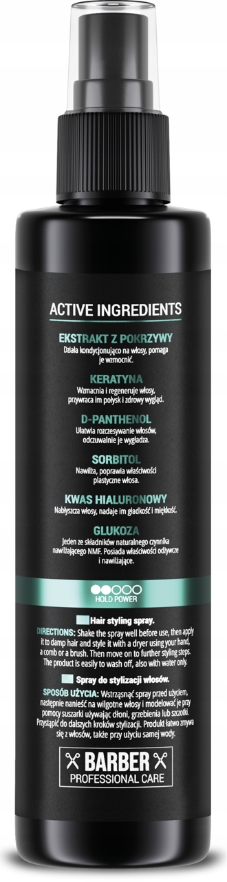 MASVERI MEN FLEXIBLE STRONG SPRAY DO STYLIZACJI WŁOSÓW 200 ML