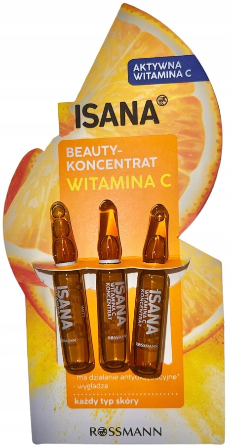 ISANA VITAMIN C SERUM DO TWARZY W AMPUŁKACH 3X2 ML