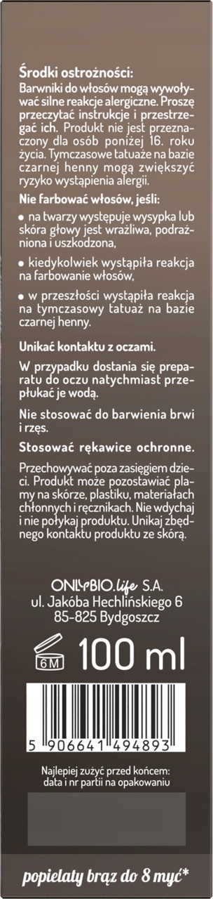 HAIR IN BALANCE BY ONLYBIO TONER DO WŁOSÓW PIERNIKOWY 100 ML