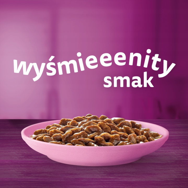 WHISKAS JUNIOR MOKRA KARMA DLA KOCIĄT WOŁOWINA I KURCZAK W SOSIE 32 X 85 G