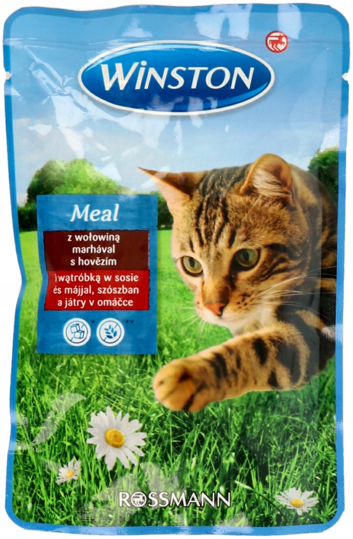 WINSTON MOKRA KARMA DLA KOTÓW Z WOŁOWINĄ WĄTRÓBKĄ