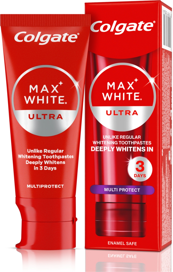 COLGATE MAX WHITE ULTRA MULTIPROTECT PASTA DO ZĘBÓW WYBIELAJĄCA 50 ML
