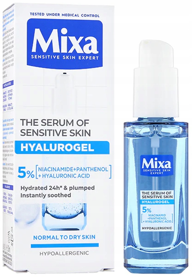MIXA HYALUROGEL SERUM DO TWARZY DLA SKÓRY WRAŻLIWEJ 30 ML