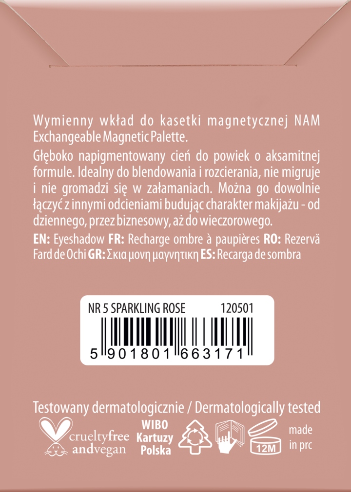 NAM CIEŃ DO POWIEK WYMIENNY WKŁAD DO KASETKI MAGNETYCZNEJ NR 05 SPARKLING R
