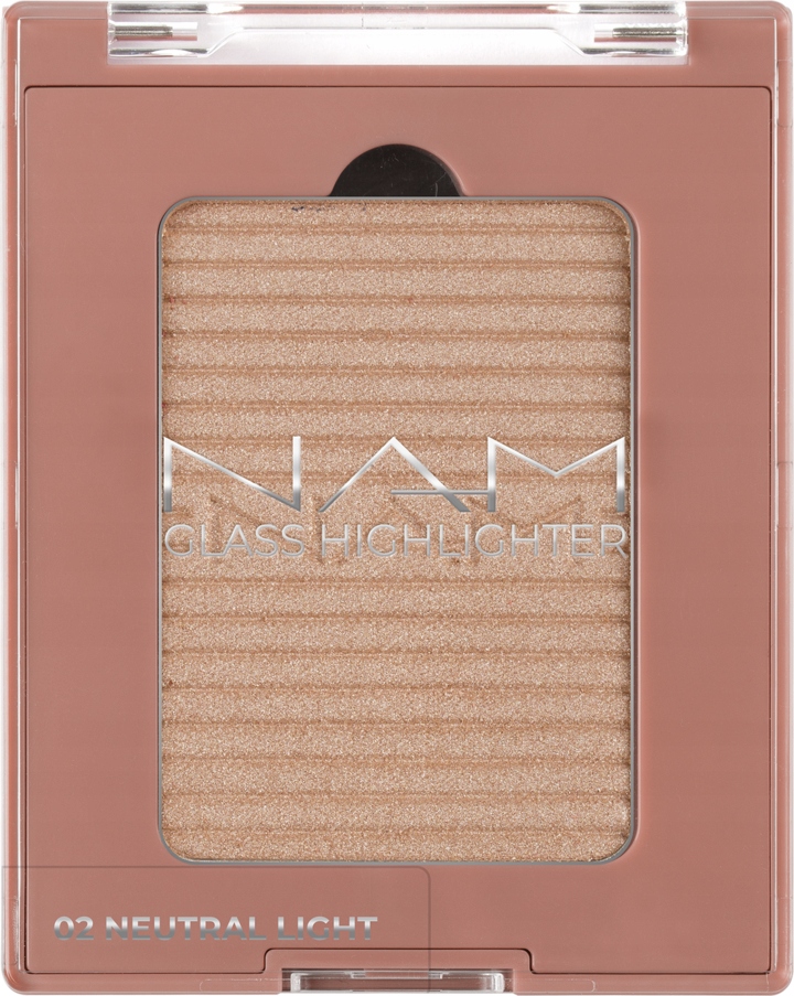 NAM GLASS HIGHLIGHTER ROZŚWIETLACZ DO TWARZY NR 02 NEUTRAL LIGHT 6 G