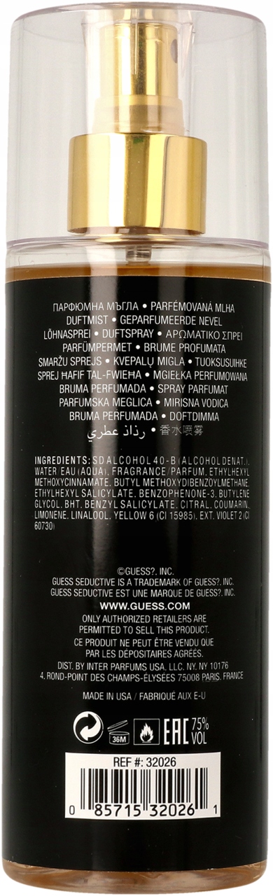GUESS SEDUCTIVE NOIR MGIEŁKA DO CIAŁA DLA KOBIET 250 ML