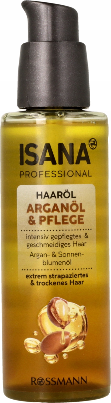 ISANA PROFESSIONAL OLEJEK DO WŁOSÓW PIELĘGNACYJNY OLEJ ARGANOWY 100 ML