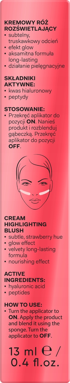 AA WINGS OF COLOR STAR SECRETS RÓŻ DO POLICZKÓW KREMOWY ROZŚWIETLAJĄCY 13ML